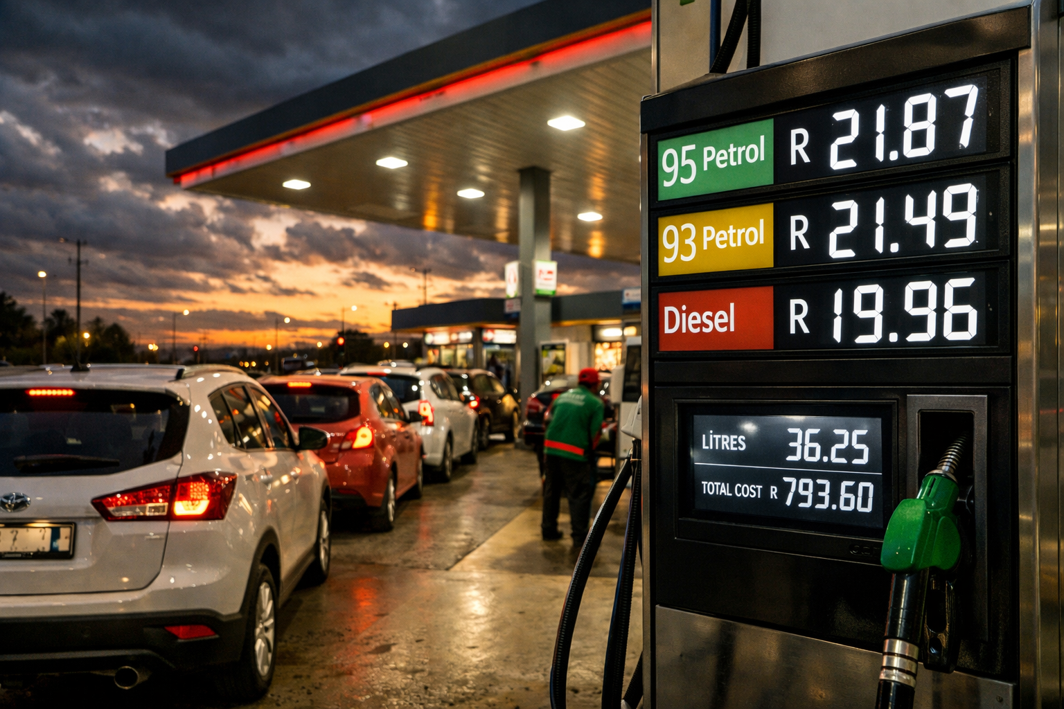 South Africans React as Petrol Prices Expected to Rise Again in April